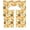 Oranges Citrus Floral, variant on Violet Linen European Fruits Flowers Pattern, Polyester Printed, Pomegranates Flowers, 1 of 60" x 18", 2 of 30" x 36" Decorative Window Treatment Rod Pocket Kitchen Curtain Panel Tiers and Valance