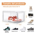 thumbnail image 3 of Caja Organizadora para Calzado Zapatos Tenis Sneakers Apilable Kit 4 Piezas Premium, 3 of 7