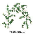 thumbnail image 3 of Artificial Rose Vine Fake Flower Garland for Pipe Winding Cover, Lifelike Plastic Floral Rattan Wall Plant Decor, Maintenance Free Reusable Greenery for Home Bedroom Wedding Party Office, 3 of 6