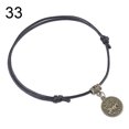 thumbnail image 1 of AYYUFE 12 Constellations Round Charm Faux Leather Rope Anklet Foot Chain Ankle Bracelet, 1 of 7