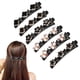 thumbnail image 1 of Horquillas para el pelo de punto para mujeres y niñas, 6 piezas de horquillas de tela satinada con pinza de peinado fija, 1 of 5