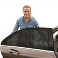 thumbnail image 2 of Parasol para coche, protector solar, aislamiento térmico, mosquitera para ventana de coche, privacidad para coche, cortina lateral para coche, 2 of 5