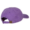 thumbnail image 4 of Smile Face Embroidered Washed Cap - Purple OSFM, 4 of 5