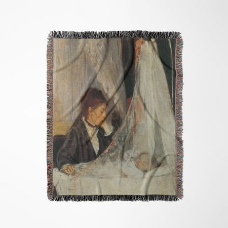 The Cradle By Berthe Morisot Woven Blanket The Cradle By Berthe Morisot Woven Blanket