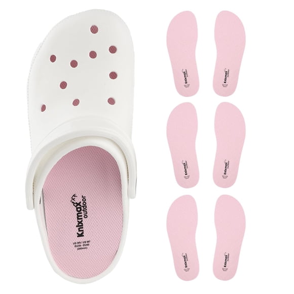 Plantillas Knixmax Outdoor planas ultrafinas rosa talla 10
