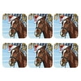 thumbnail image 2 of Balery 6 Pcs Christmas Horseleather Coasters Set, Drink Table Cup Coasters For Living Room Kitchen Coffee Decor, 2 of 9