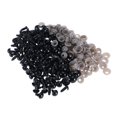 thumbnail image 3 of Miangastore 142PCS DIY Use Round Boxed Handmade Plastic Plush Toy Eye Nose Accessories(Black), 3 of 8