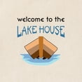 thumbnail image 2 of CafePress - WELCOME TO THE LAKE HOUSE Tote Bag - Unisex Canvas Tote Bag, Beige, 1-Piece, 2 of 6