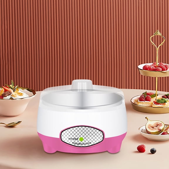 Rkxzt Yogurt Maker Mini Yogurt Maker Machine 500-1000ml Capacity Homemade Natto Fermenter with Stainless Steel Container Tools/Office|Plastic