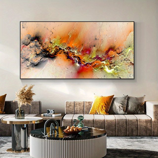 1pc, Frameless Abstract Cloud Art Oil Painting Posters And Prints, On Canvas Modern Art Independe Wall Picture For Living Room Decor No Frame