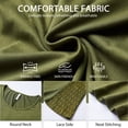 thumbnail image 2 of Womens Lace Tops Dressy Casual Long Sleeve Shirts Flowy Tunic Top Wrinkle Free Blouses for Leggings, 2 of 9