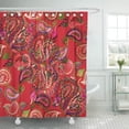 thumbnail image 1 of ABPHQTO Paisley Acuarela Étnico Artístico Batik Traje de baño Pintura a mano Retro Baño Cortinas de ducha 152x180 cm ABPHQTO PKNMT60x72Shower-3993, 1 of 2