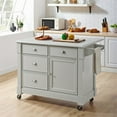 thumbnail image 2 of Crosley Lacey 4 Drawer Kitchen Cart in Gray, 2 of 13