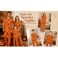 thumbnail image 6 of OIOLOYJM Matching Family Halloween Pajamas Set Cute Ghost Pumpkin Spider Graphic Soft Comfortable Two-Piece Sleepwear Novelty Holiday Party Fashion Short Sleeve Loungewear Pajamas 6 Months, 6 of 9