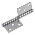 thumbnail image 3 of 2 Pcs Silver Tone Stainless Steel Window Flag Door Hinges 6.1cm, 3 of 5