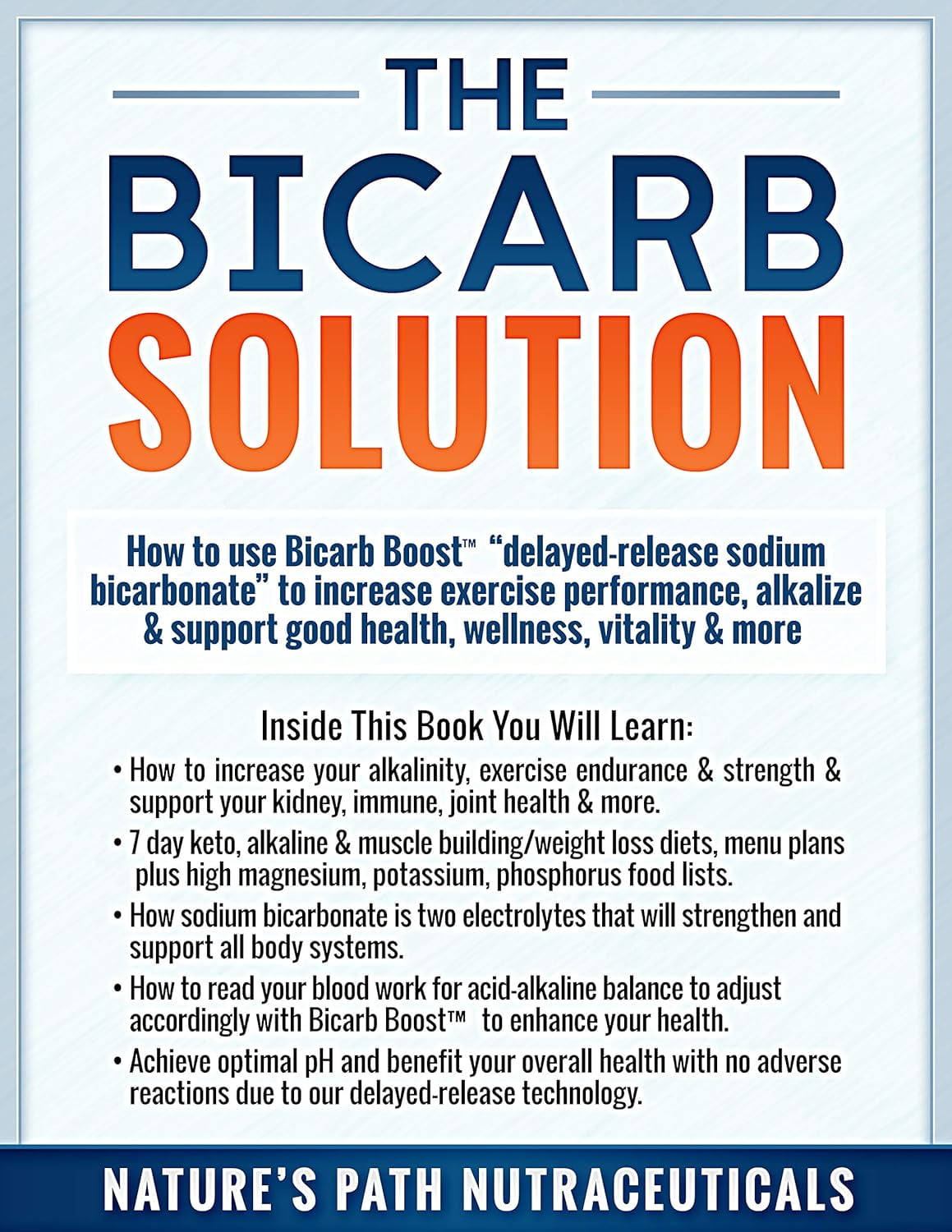 Nature's Path Bicarb Boost - 650mg Sodium Bicarbonate Alkaline Electrolyte Salt Pill