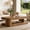 Brown, variant on Fnova 47" Farmhouse Coffee Tabl, 2-Tier Rectangular Accent Center Tea Cocktail Table with Storage for Living Room