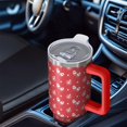 thumbnail image 6 of Christmas 40oz Tumbler– Stainless Steel Insulated Tumbler with Handle and Straw, Large Capacity Travel Cup for Hot & Cold Drinks, 6 of 7