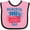 Pink and Black, variant on Inktastic Memorial Day Distressed American Flag with Fireworks Boys or Girls Baby Bib