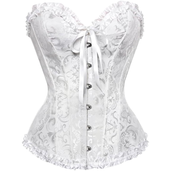 Women's Shapewear Women Lace Off Shoulder Corset Bustier Boned Overbust Bodyshaper Lingerie Top Shapers S