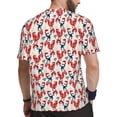 thumbnail image 2 of Wukai Roosters Print Men's Short-Sleeved Mesh T-Shirt,Quick-Dry Short Sleeve Workout T-Shirt-XX-Large, 2 of 8