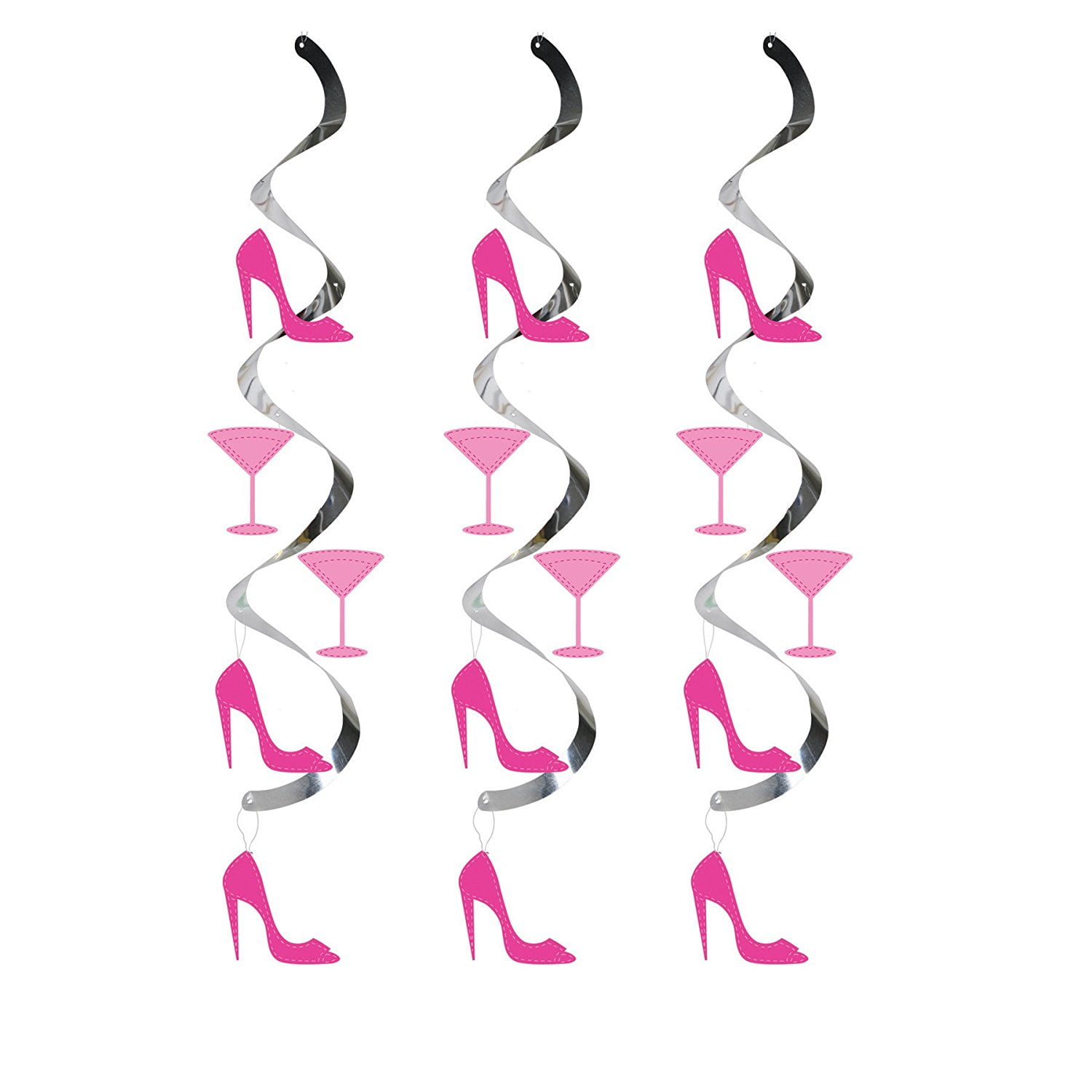 Dizzy Danglers Hanging Party Decor Martini Glass And High Heels