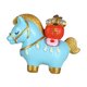 thumbnail image 2 of Figura de caballo Escultura animal Arte decorativo Artesanía Dibujos animados Coleccionables Feng Caballo azul, 2 of 8