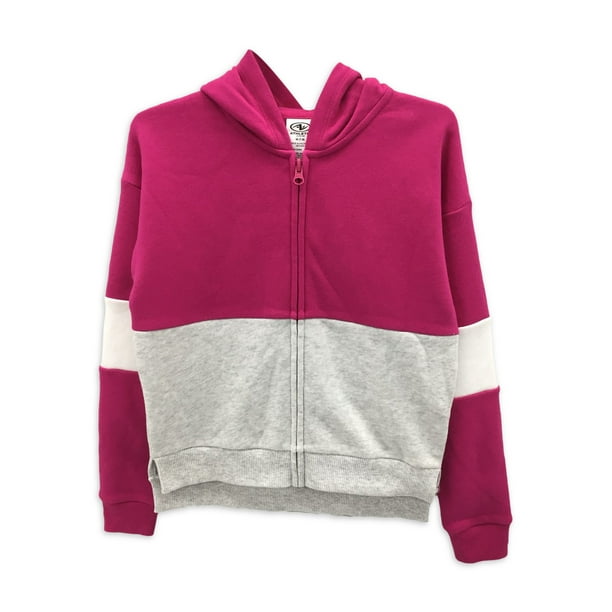 Athletic Works Athletic Works Girls Colorblock Fleece ZipUp Hoodie