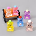 thumbnail image 4 of Back to School Decor Small Resin Figures 1 Inch Cute Teddy Bear Brown Transparent Resin Accessories for Diy Micro Landscape Home Desk Decor, 1 Pack, 4 of 5