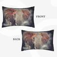 thumbnail image 4 of Daiia Elephant in Smoke Bedding Waterproof Pillow Protector Zippered Queen – Bed Bug Proof Pillow Encasement-14"x20", 4 of 9