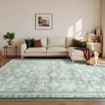thumbnail image 2 of Ultrug Vintage Floral Rugs Soft Boho Area Rug Indoor Carpet for Living Room Bedroom Home Decor,6'x9',Light Green, 2 of 7