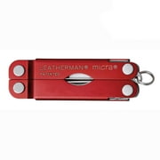 Leatherman - Micra Keychain Multitool with Spring-Action Scissors and Grooming Tools, Stainless Steel, Red