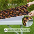 thumbnail image 6 of Halloween Pumpkins with Witch Hats Square Fitted Tablecloth with Elastic Edge,Square Table Cover,Washable Elastic Table Cover for Home Kitchen Party Decor 36"x36", 6 of 6