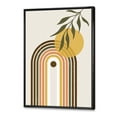 thumbnail image 3 of Designart 'Abstract Retro Rainbow With Yellow Sun' Modern Framed Canvas Wall Art Print, 3 of 5