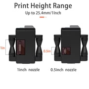 Leaice Handheld Inkjet Printer Gun with Ink Cartridge and 2000 mAh Battery 1 Inch Print height