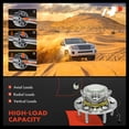 thumbnail image 5 of A-Premium Front Wheel Bearing Hub Assembly Compatible with 2007-2013 Chevy Silverado 1500 Suburban 1500 Tahoe Avalanche GMC Sierra 1500 Yukon (XL1500) Escalade RWD w/ABS 6-Lug, 5 of 9