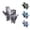 001-Grey, variant on VOUZZA Fishing Gloves Camouflage Ice Silk Half Finger Non Wear Resistant Cooling Sport Mit