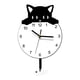 thumbnail image 5 of Reloj de pared con forma de gato, decoración del hogar, reloj de pared moderno silencioso para dormitorio, granja, 5 of 9