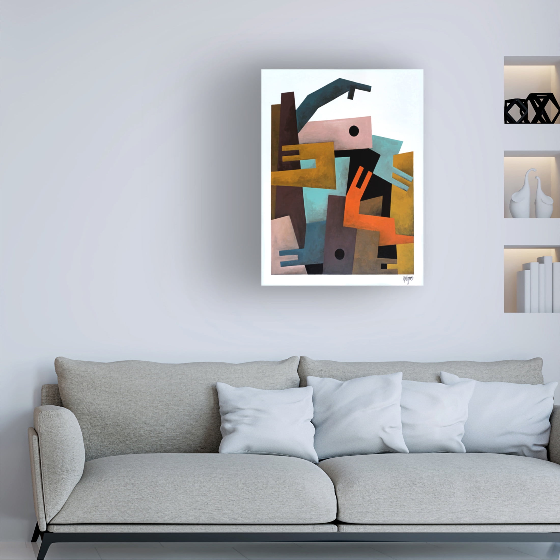 Canvas Wall Art - Antony Squizzato 'Crawler' Wall Art for Living Room, Bedroom, or Office Décor by Trademark Fine Art - 18 x 24 Inches
