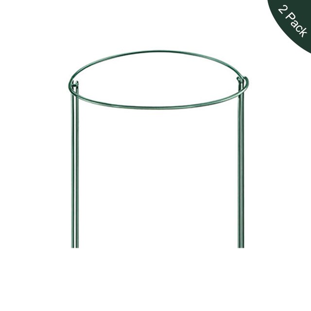 Soportes de jardín semicirculares para plantas trepadoras, 2 piezas de hierro verde de 25 cm de ancho x 40 cm de alto, ideales para rosas, tomates y enredaderas.