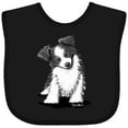 thumbnail image 3 of Inktastic Australian Shepherd Boys or Girls Baby Bib, 3 of 4