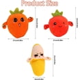 thumbnail image 2 of Juguete de peluche de frutas, muñeco interactivo con sensor de música recargable, juguetes de peluche interactivos para padres e hijos, zanahoria de dibujos animados, plátano, fresa, juguetes de peluc, 2 of 7