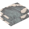 thumbnail image 2 of Dreamtimes Vintage Oriental Waves Hand Towels Set of 2, Cotton Bath Towel for Drying Face Hands Body Decorative Water Absorbent Lightweight Towels for Bathroom Ktichen Travel Gym,16"x28", 2 of 7