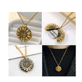 thumbnail image 4 of Flor Eterna Exquisita Caja De Regalo Con Collar de Girasol Para Mujer, Malubero, Amarillo, Plateado, 4 of 4