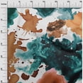 thumbnail image 3 of oneOone Viscose Chiffon Brown Fabric Abstract Watercolor Quilting Supplies Print Sewing Fabric By The Yard 42 Inch Wide, 3 of 4