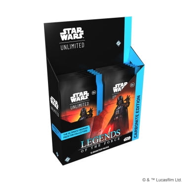 Star Wars: Unlimited TCG Legends of The Force Carbonite Booster Box - 12 Packs with Exclusive Variants