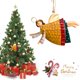 thumbnail image 2 of Árbol De Navidad Ángel De Hierro Forjado Colgante De Hombre Viejo Adornos Navideños Para Centros Comerciales Hogares Oficinas Vogacara HA042984-07, 2 of 6