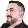 thumbnail image 3 of Plantilla de peinado para dar forma a la barba de doble Ndcxsfigh cara para hombres peine modelador de cabello (blanco), 3 of 7