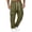Army Green # Mens Pants, variant on Cargo Pants for Men Lightweight Drawstring Pockets Pantalones Outdoor Elastic Waist Gifts for Men Straight Leg Mens Pants Casual