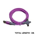 thumbnail image 2 of EGNMCR Fast Charging Three-in-one Retractable Usb Charging Cable For Android,, Type-c Data Cable data cable, 2 of 2